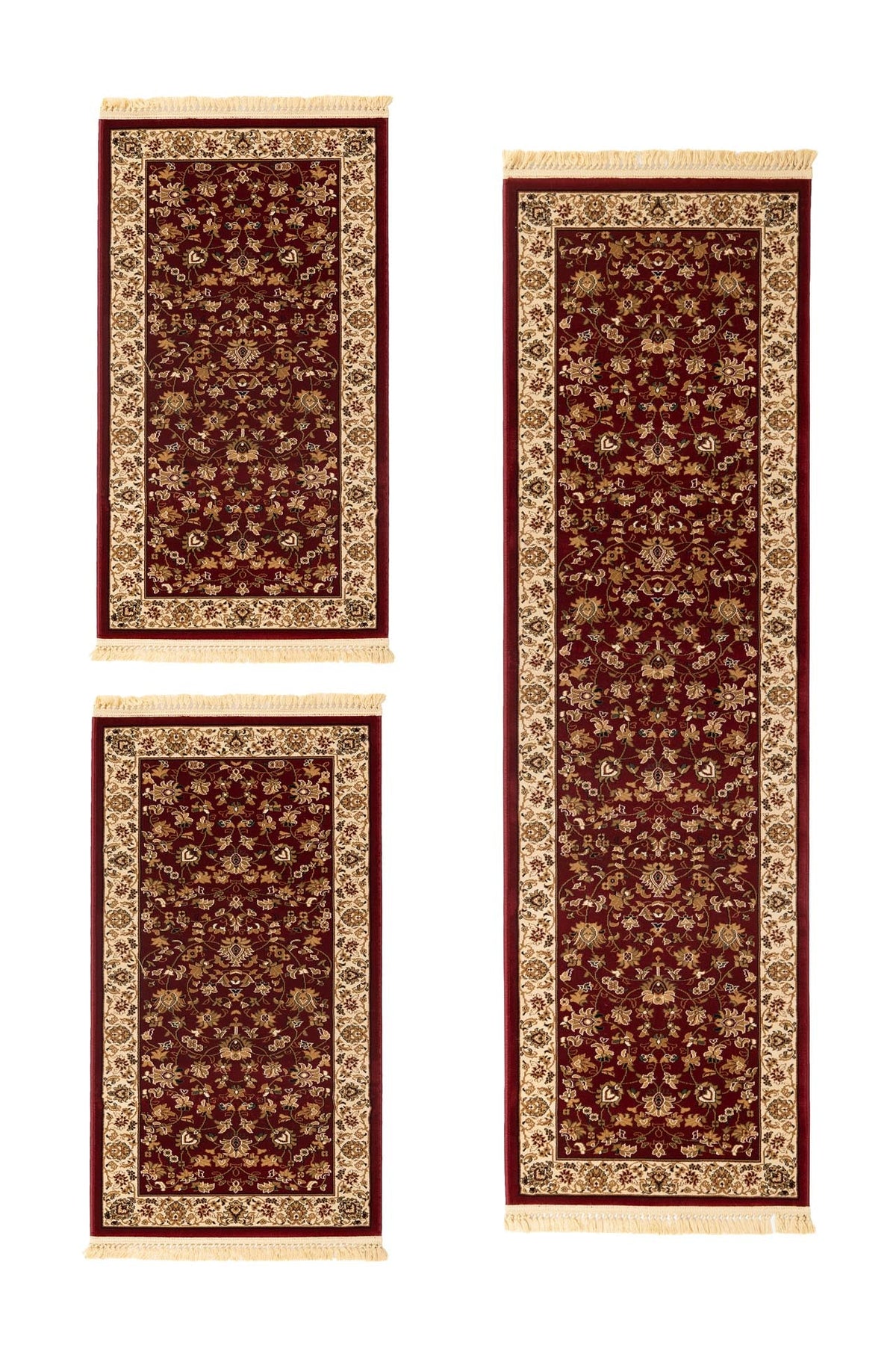 Σετ Κρεβατοκάμαρας (3 τεμαχίων) Sherazad 8349 Red - Royal Carpet