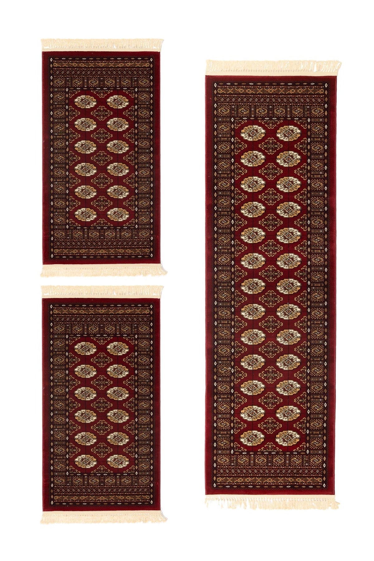 Σετ Κρεβατοκάμαρας (3 τεμαχίων) Sherazad 8874 Red - Royal Carpet