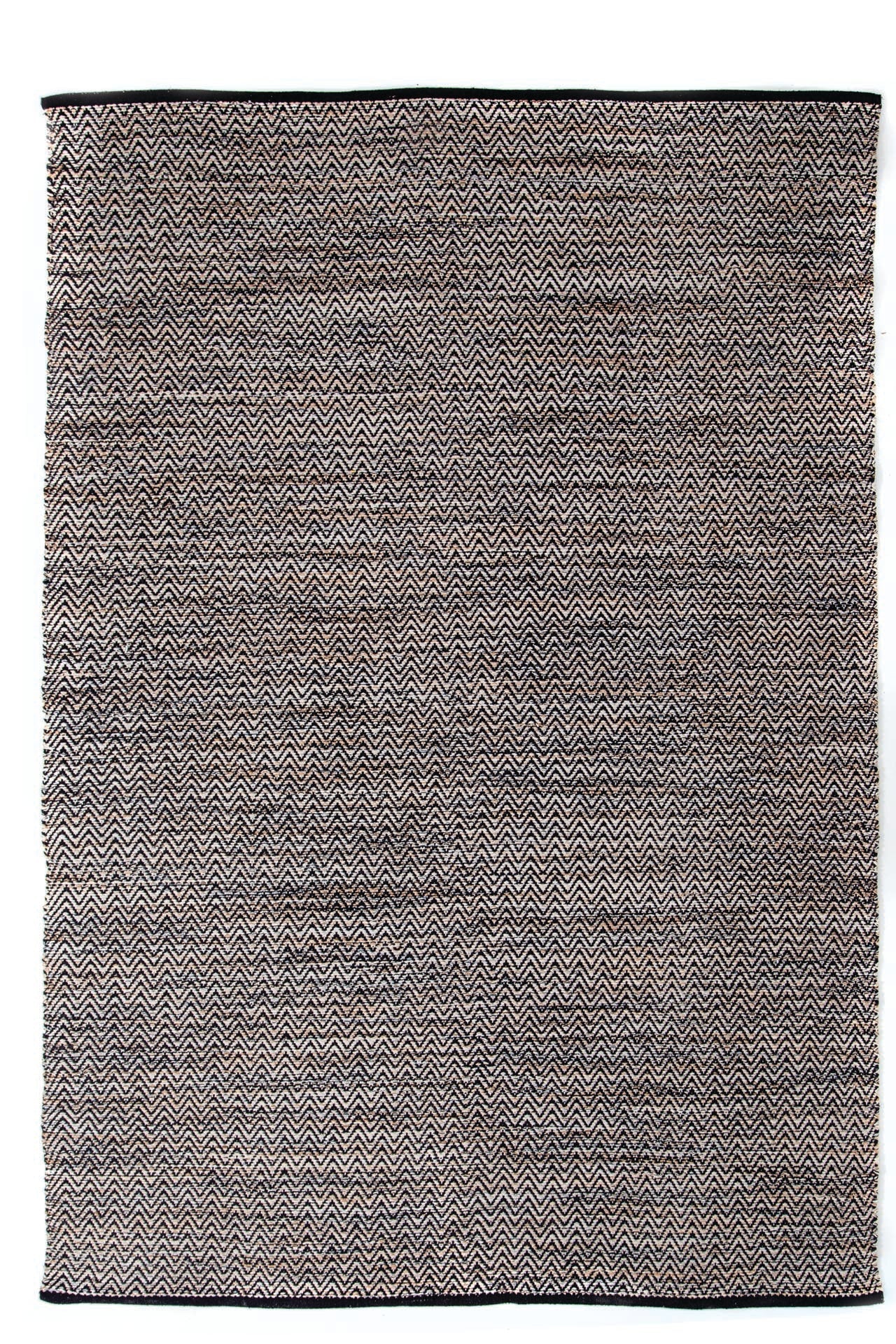 Χαλι Urban Cotton Kilim Venza Black - Royal Carpet