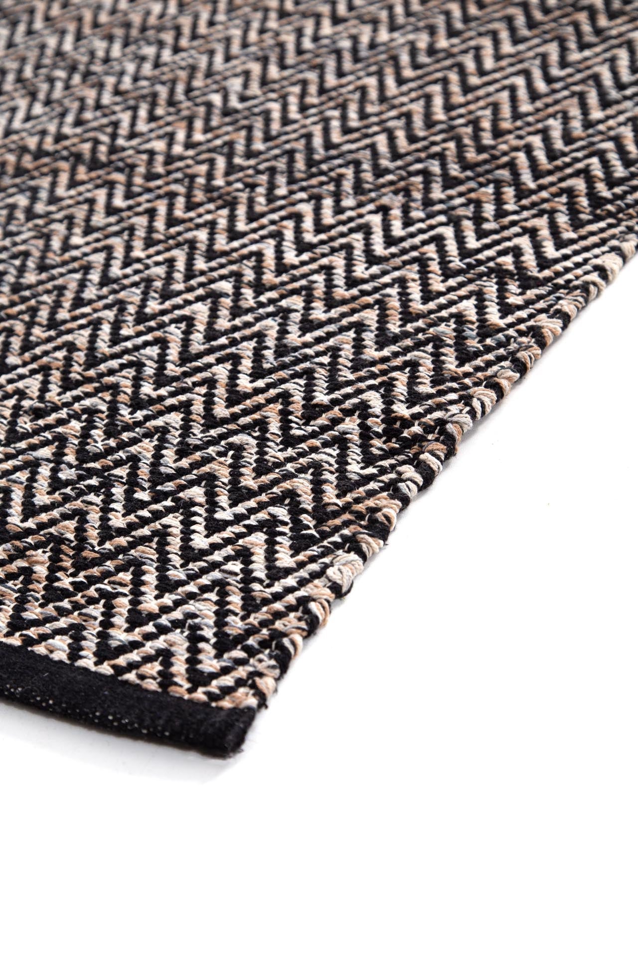 Χαλι Urban Cotton Kilim Venza Black - Royal Carpet